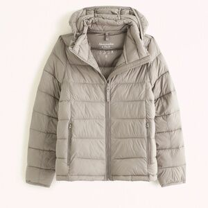 Abercrombie & Fitch | XS Grey Lightweight Packable Puffer Jacket